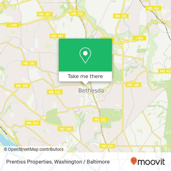 Mapa de Prentiss Properties, 7735 Old Georgetown Rd