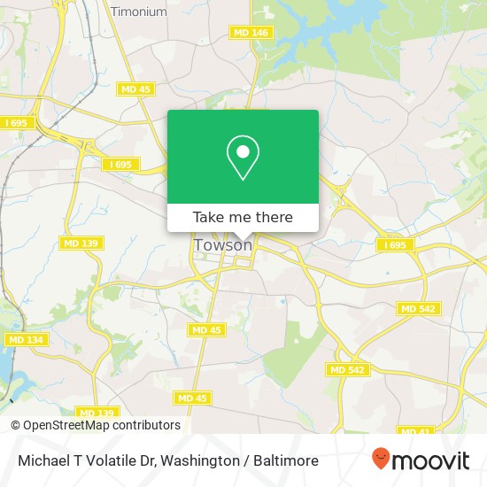Mapa de Michael T Volatile Dr, 300 E Joppa Rd