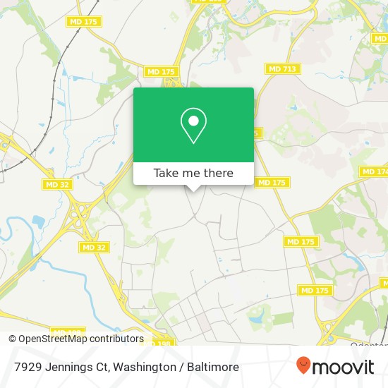 Mapa de 7929 Jennings Ct, Fort Meade, MD 20755