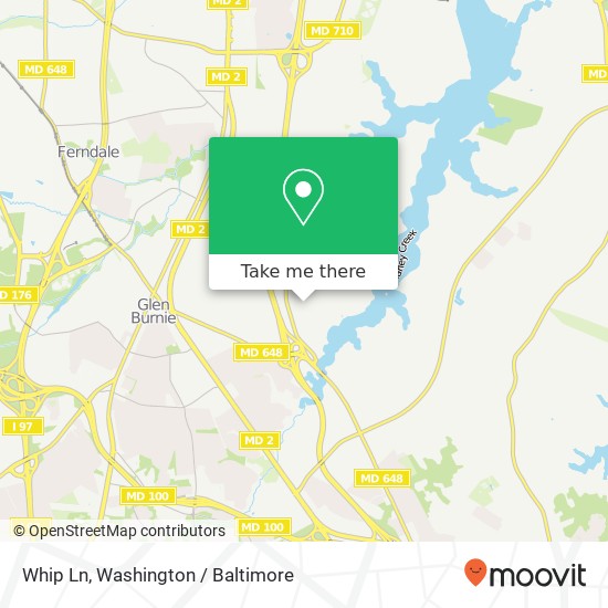 Mapa de Whip Ln, Glen Burnie, MD 21060