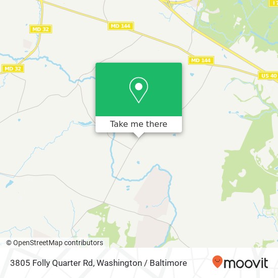 Mapa de 3805 Folly Quarter Rd, Ellicott City, MD 21042