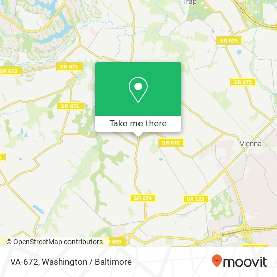 Mapa de VA-672, Vienna, VA 22181