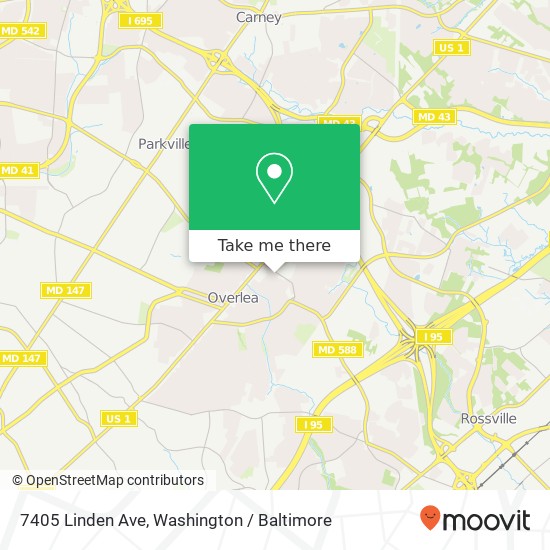7405 Linden Ave, Baltimore, MD 21206 map