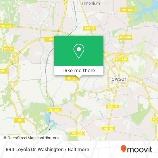 894 Loyola Dr, Towson, MD 21204 map