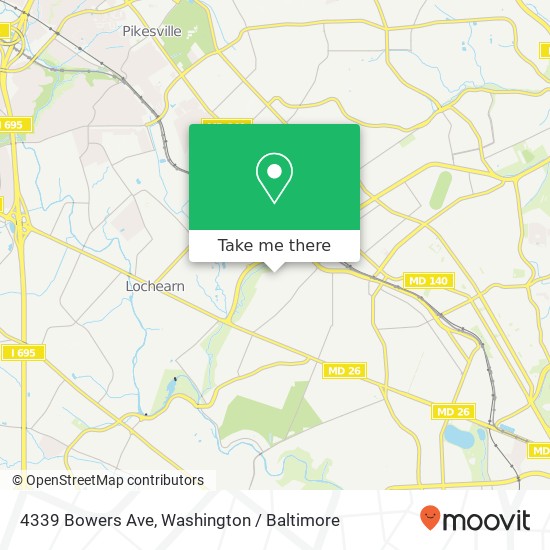 4339 Bowers Ave, Baltimore, MD 21215 map