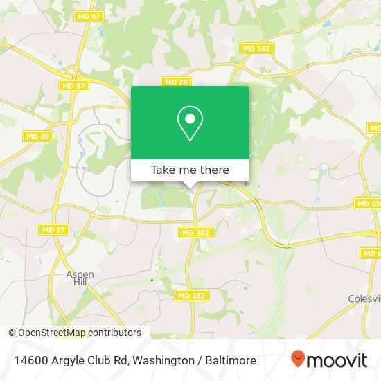 14600 Argyle Club Rd, Silver Spring, MD 20906 map