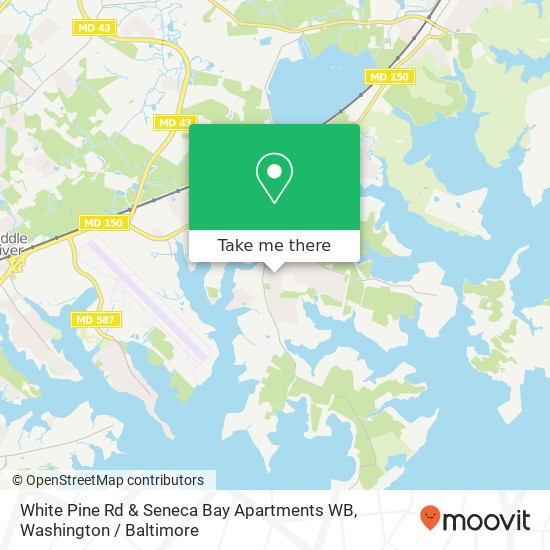Mapa de White Pine Rd & Seneca Bay Apartments WB
