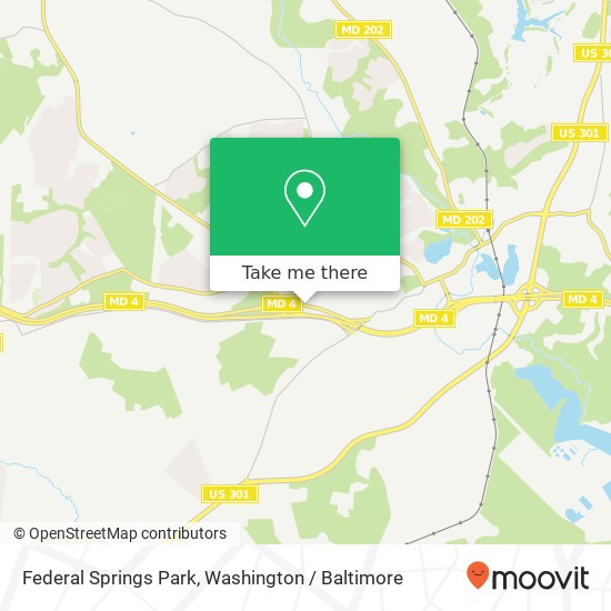 Federal Springs Park, Pennsylvania Ave map