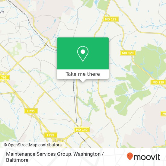 Mapa de Maintenance Services Group, 11436 Cronridge Dr