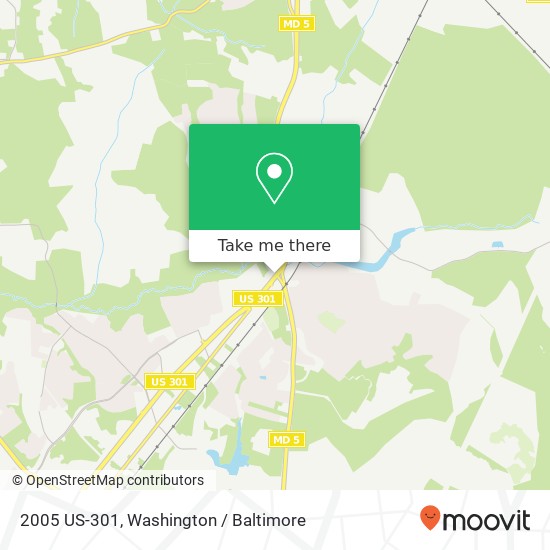 Mapa de 2005 US-301, Waldorf, MD 20601