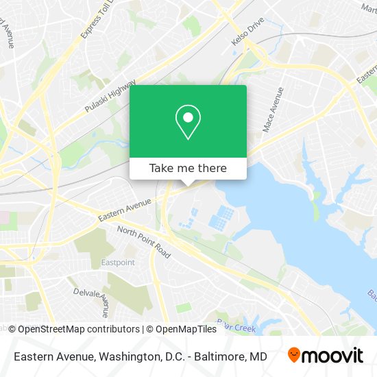 Eastern Avenue map