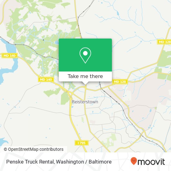 Penske Truck Rental, 205 Hanover Pike map