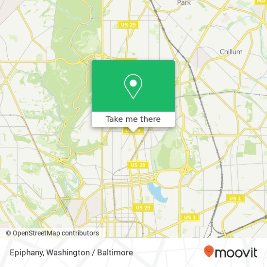 Mapa de Epiphany, 4128 Georgia Ave NW