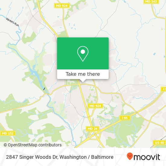2847 Singer Woods Dr, Abingdon, MD 21009 map