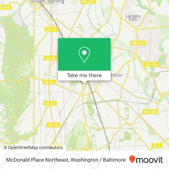 McDonald Place Northeast, McDonald Pl NE, Washington, DC 20011, USA map