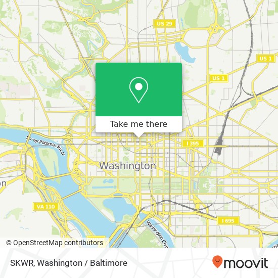 Mapa de SKWR, 1400 K St NW