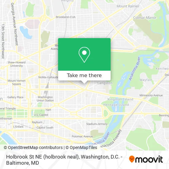 Mapa de Holbrook St NE (holbrook neal)