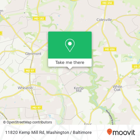 11820 Kemp Mill Rd, Silver Spring, MD 20902 map