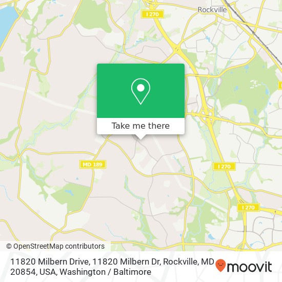 11820 Milbern Drive, 11820 Milbern Dr, Rockville, MD 20854, USA map