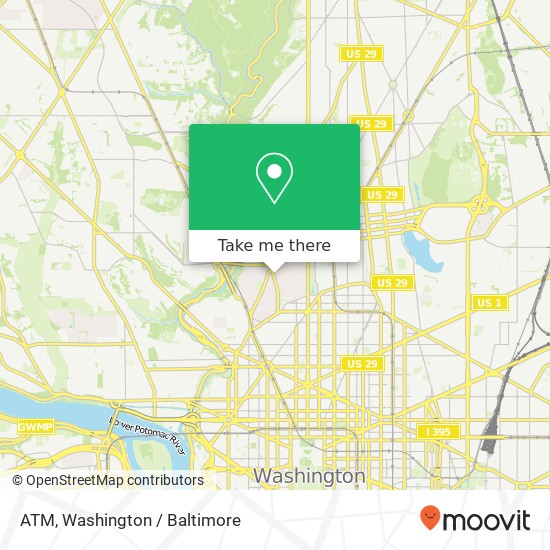 Mapa de ATM, 2453 18th St NW