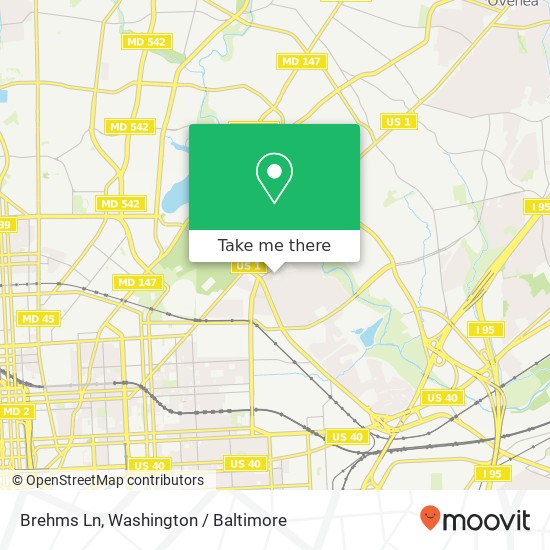 Brehms Ln, Baltimore, MD 21213 map