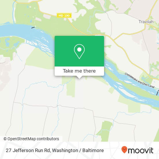 Mapa de 27 Jefferson Run Rd, Great Falls, VA 22066
