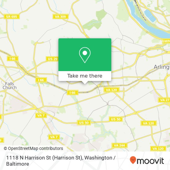 1118 N Harrison St (Harrison St), Arlington, VA 22205 map