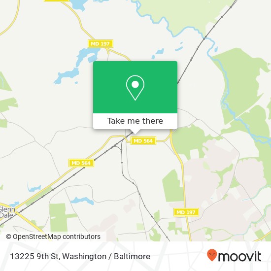 Mapa de 13225 9th St, Bowie, MD 20715