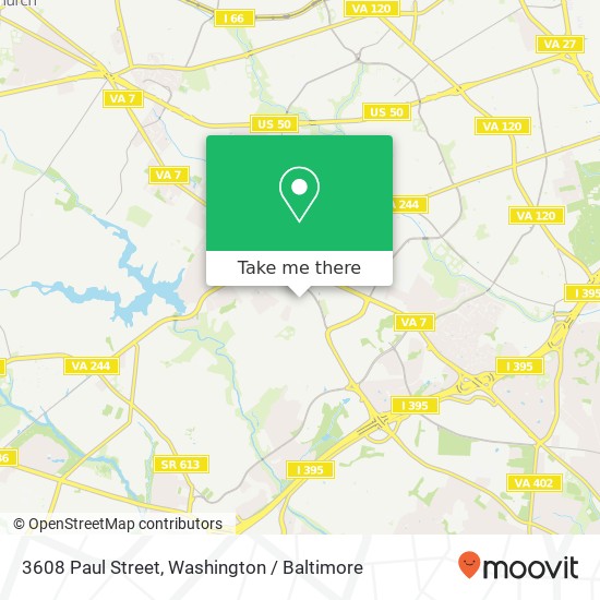 Mapa de 3608 Paul Street