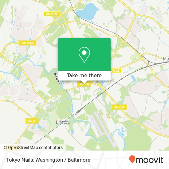 Tokyo Nails, 10993 Nokesville Rd map