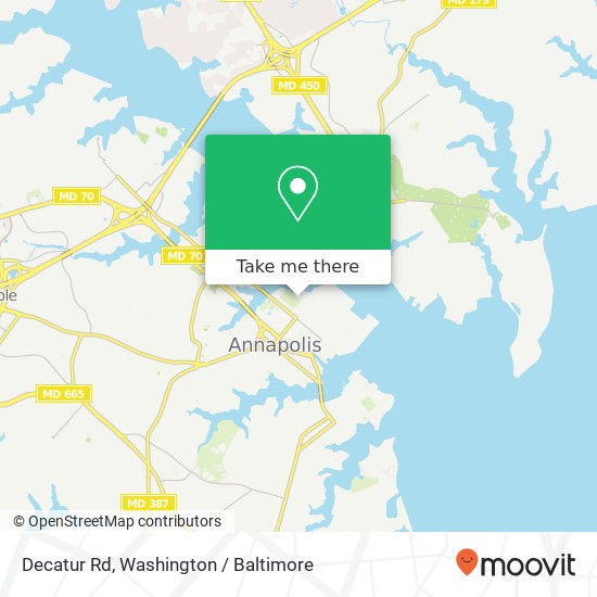 Decatur Rd, Annapolis (N SEVERN VLG), MD 21402 map