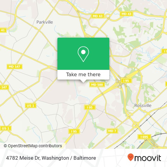 4782 Meise Dr, Baltimore, MD 21206 map