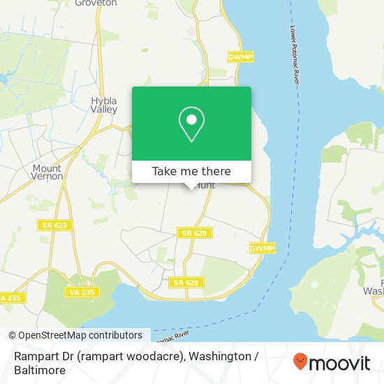 Rampart Dr (rampart woodacre), Alexandria, VA 22308 map