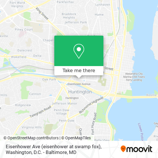 Mapa de Eisenhower Ave (eisenhower at swamp fox)