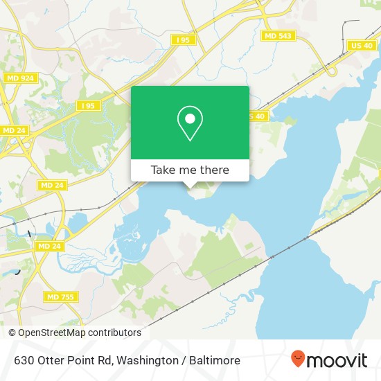 630 Otter Point Rd, Abingdon, MD 21009 map