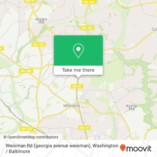 Weisman Rd (georgia avenue weisman), Silver Spring (WHEATON), MD 20902 map