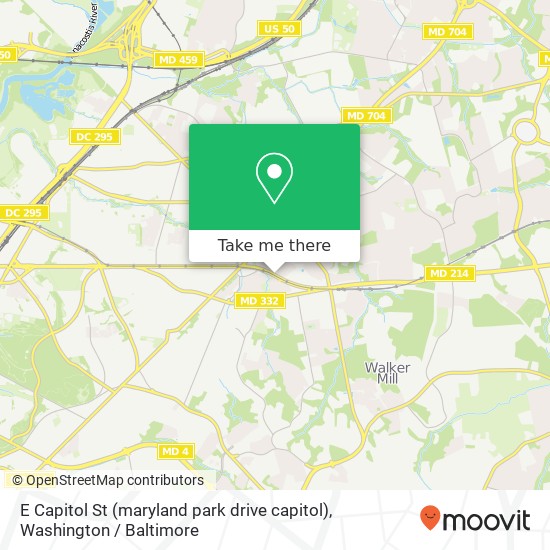 E Capitol St (maryland park drive capitol), Capitol Heights, MD 20743 map