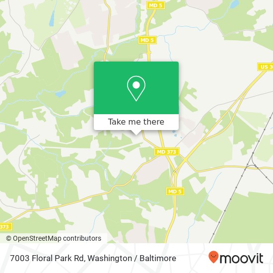 Mapa de 7003 Floral Park Rd, Brandywine, MD 20613