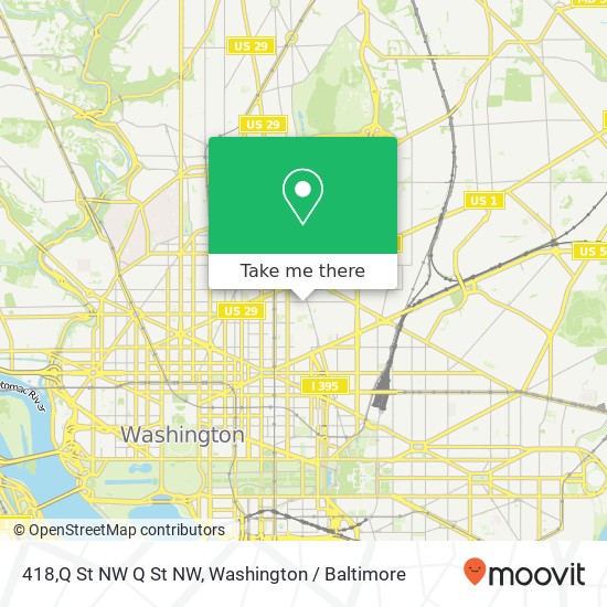 418,Q St NW Q St NW, Washington, DC 20001 map
