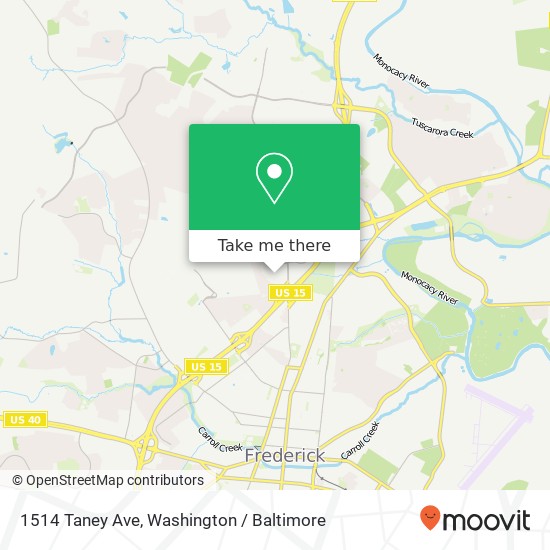 1514 Taney Ave, Frederick, MD 21702 map