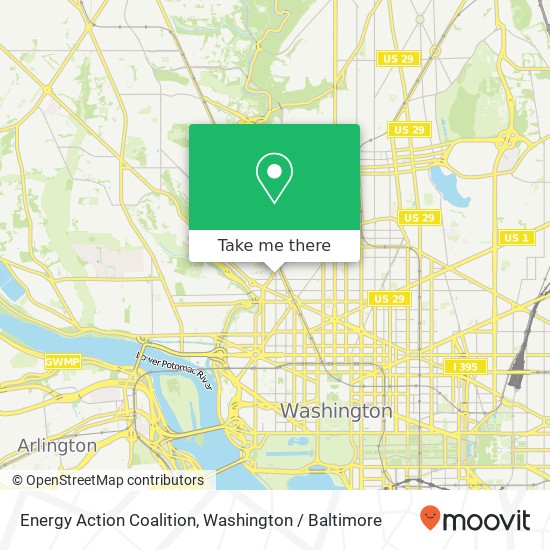 Mapa de Energy Action Coalition, 1718 21st St NW