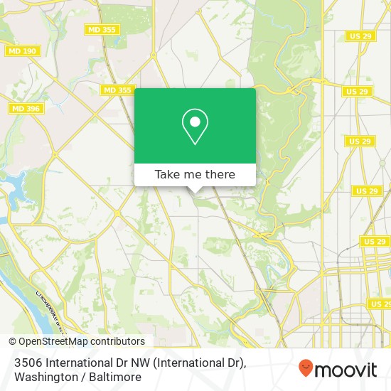 3506 International Dr NW (International Dr), Washington, DC 20008 map
