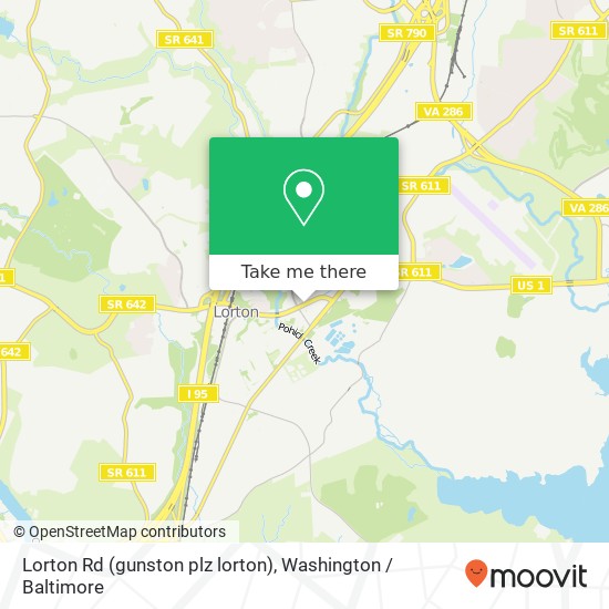 Mapa de Lorton Rd (gunston plz lorton), Lorton, VA 22079