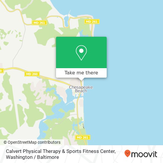 Calvert Physical Therapy & Sports Fitness Center, 8501 Bayside Rd map