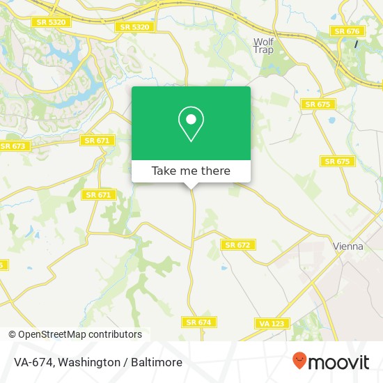 VA-674, Vienna, VA 22181 map
