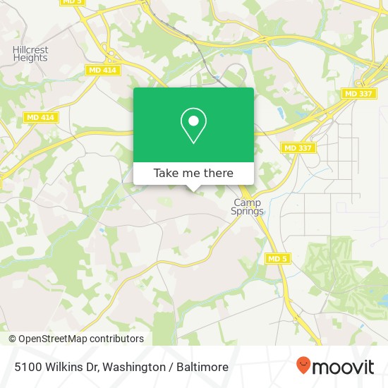 5100 Wilkins Dr, Temple Hills, MD 20748 map