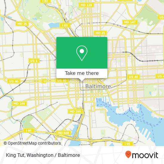 Mapa de King Tut, 300 N Howard St