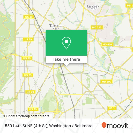5501 4th St NE (4th St), Washington, DC 20011 map