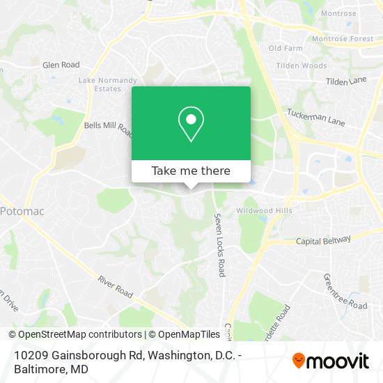 Mapa de 10209 Gainsborough Rd