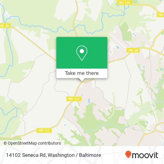 Mapa de 14102 Seneca Rd, Germantown, MD 20874